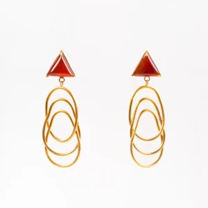 Twisted aventurine earrings