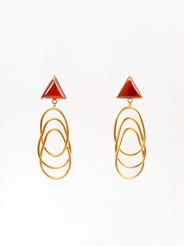 Twisted aventurine earrings