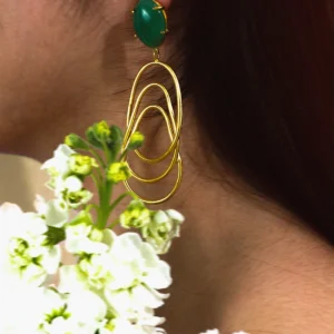 Twisted Agate Earrings